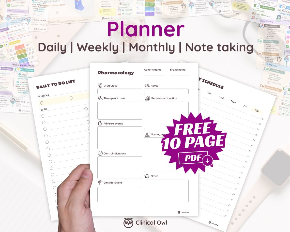 10 pages Free Planner