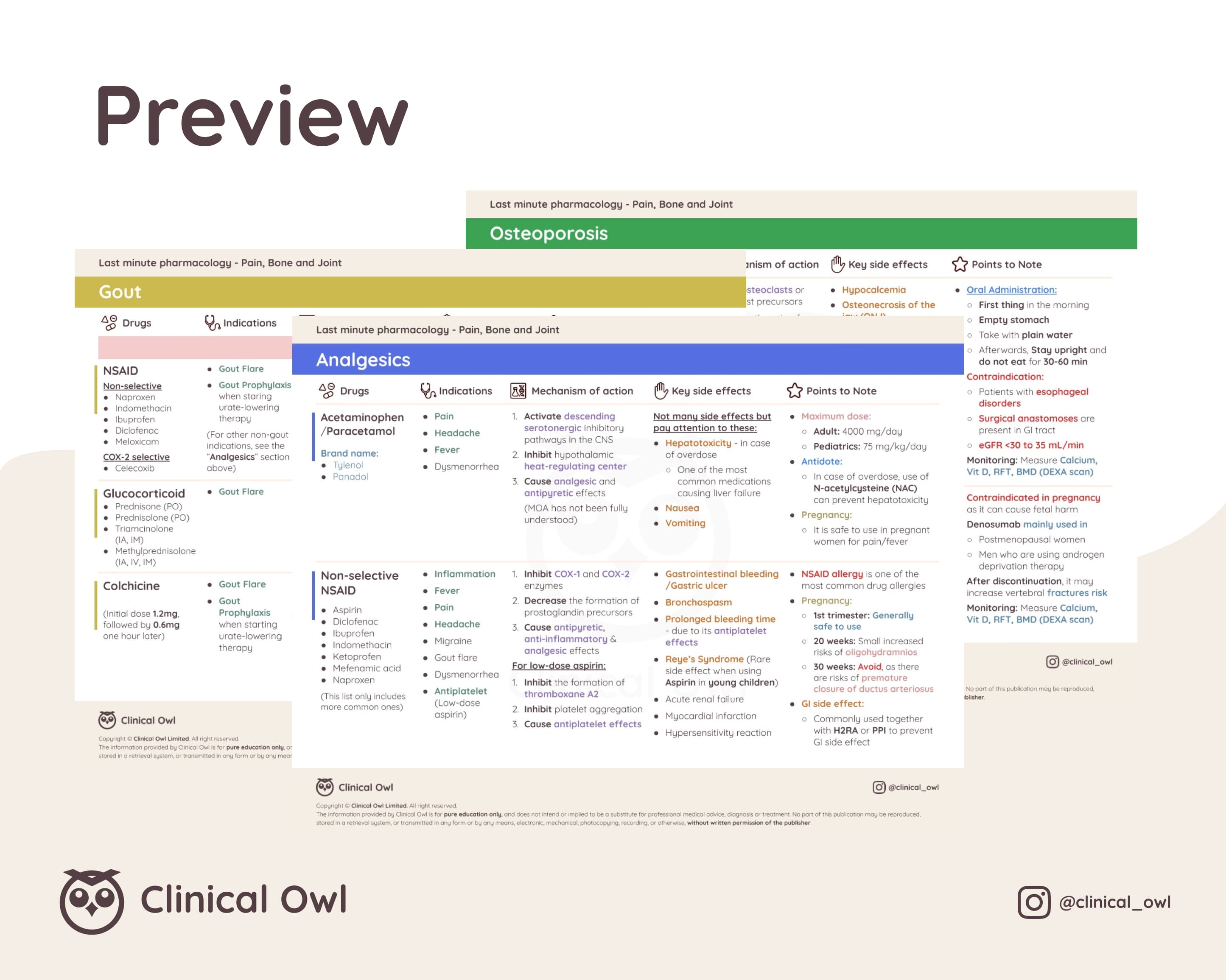 Here is an image preview of how the summary notes will look like