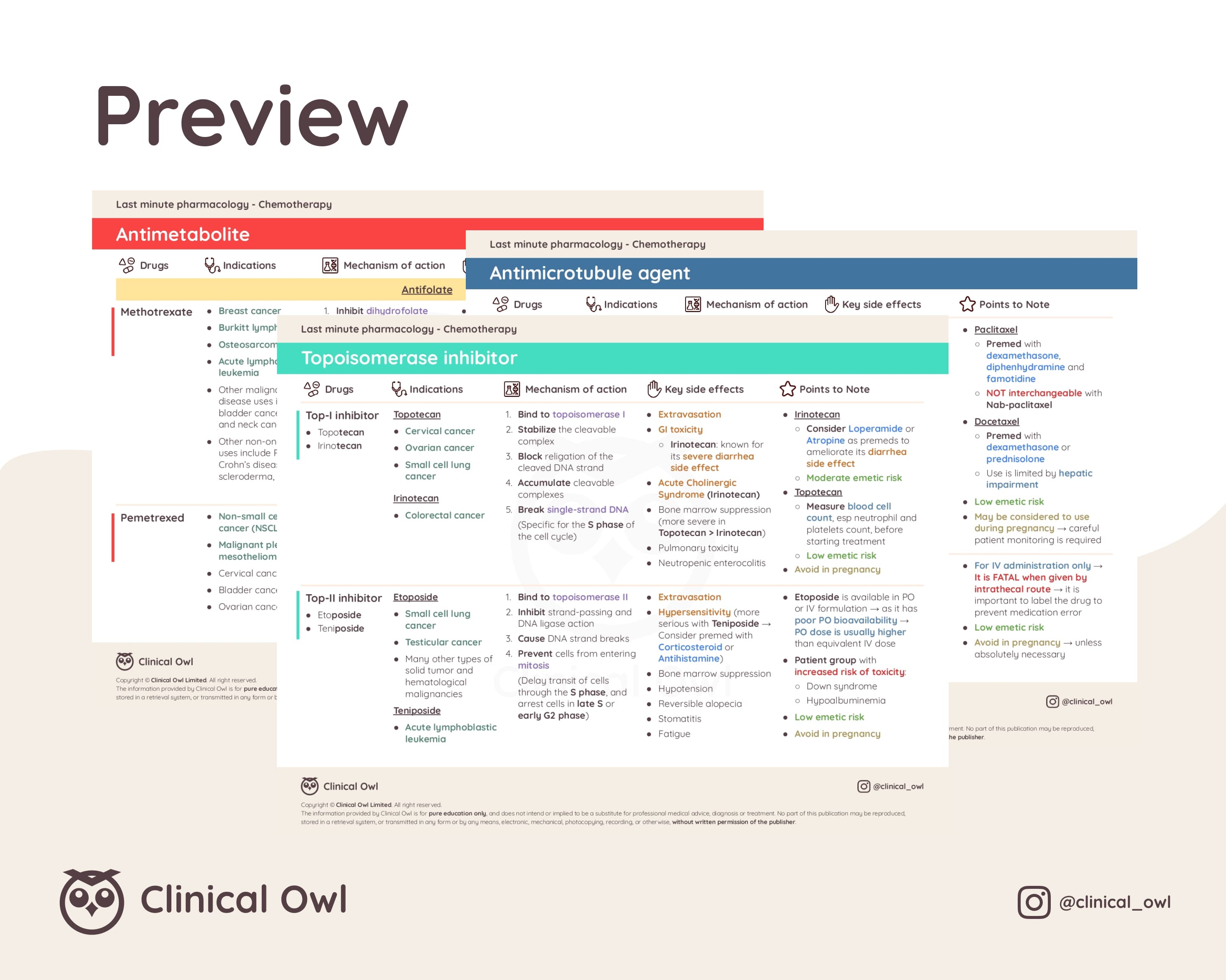 Here is an image preview of how the summary notes will look like