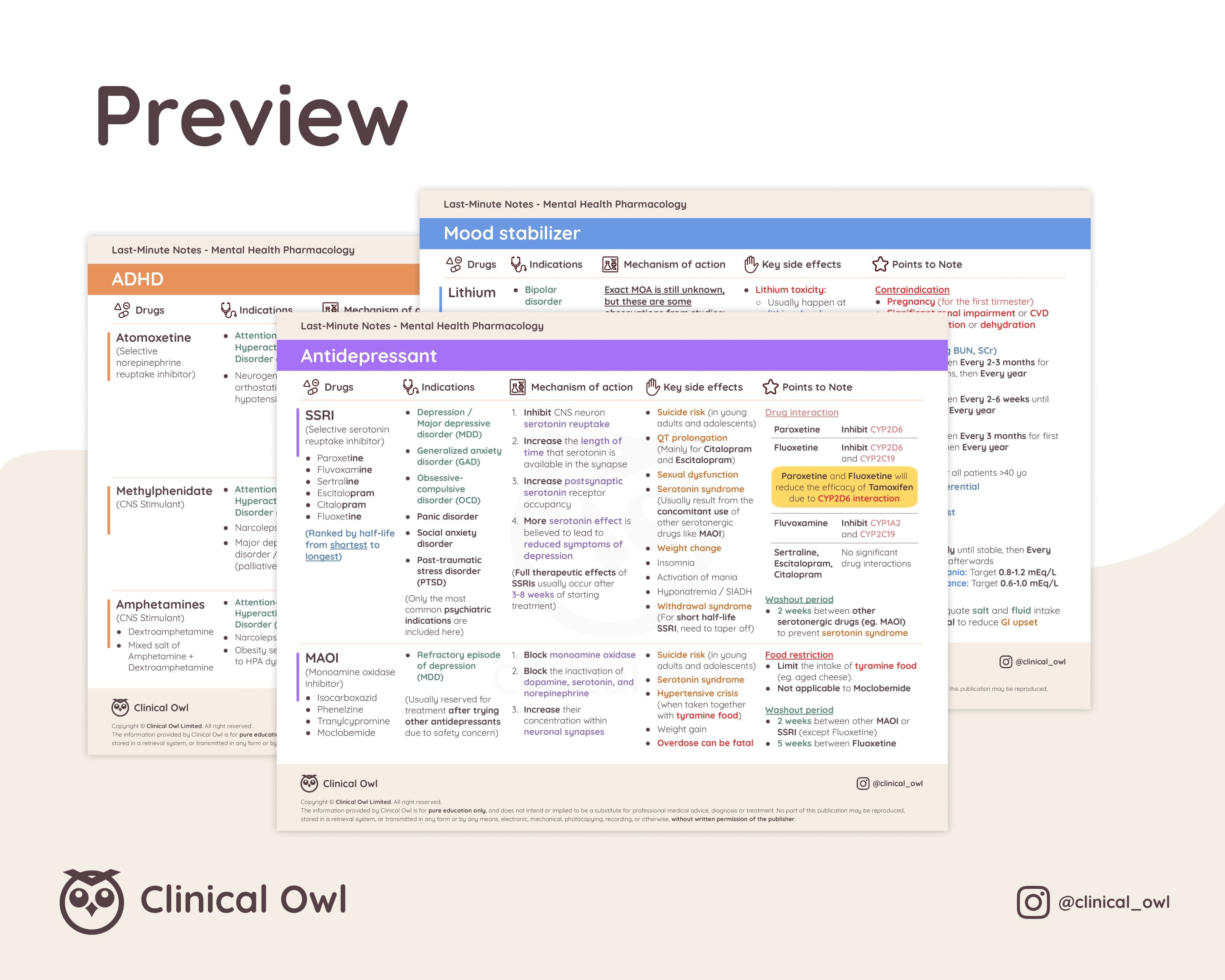 Here is an image preview of how the summary notes will look like